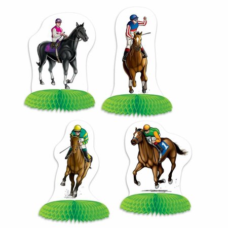GOLDENGIFTS 4.75 to 5.5 in. Horse Racing Mini Centerpieces, 12PK GO2095546